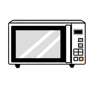 電子レンジのイラスト