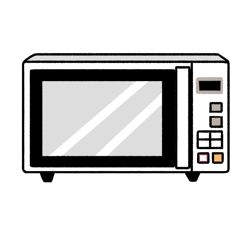 電子レンジのイラスト