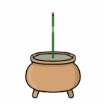線香立てのイラスト