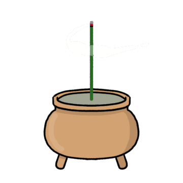 線香立てのイラスト
