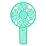 ハンディファンのイラスト