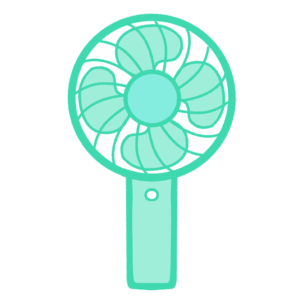ハンディファンのイラスト