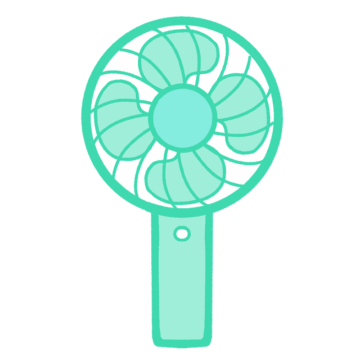 ハンディファンのイラスト