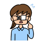 眼帯をつける女性のイラスト