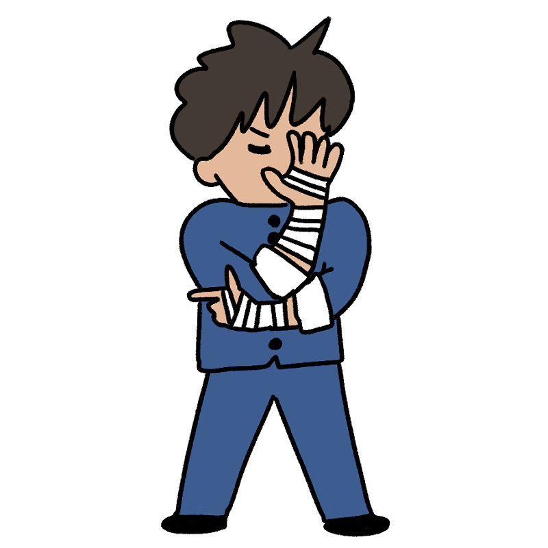 厨二病のイラスト